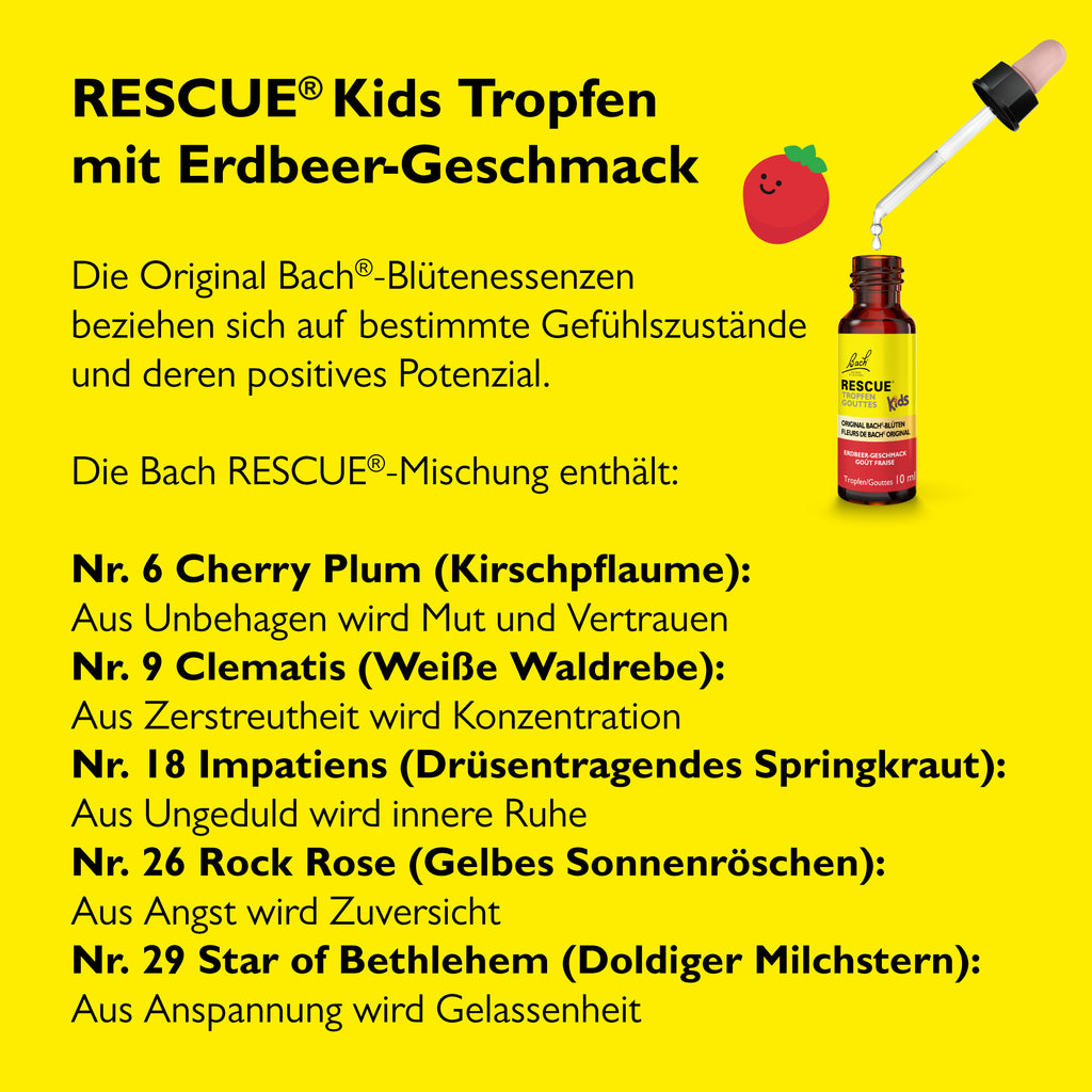 RESCUE® Kids Tropfen Erdbeere, 10 ml