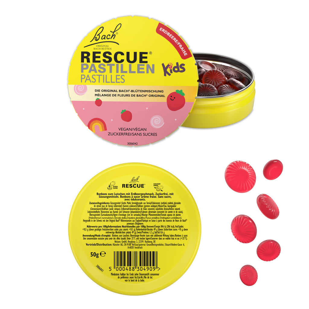 RESCUE® Kids Pastillen Erdbeere, 50 g