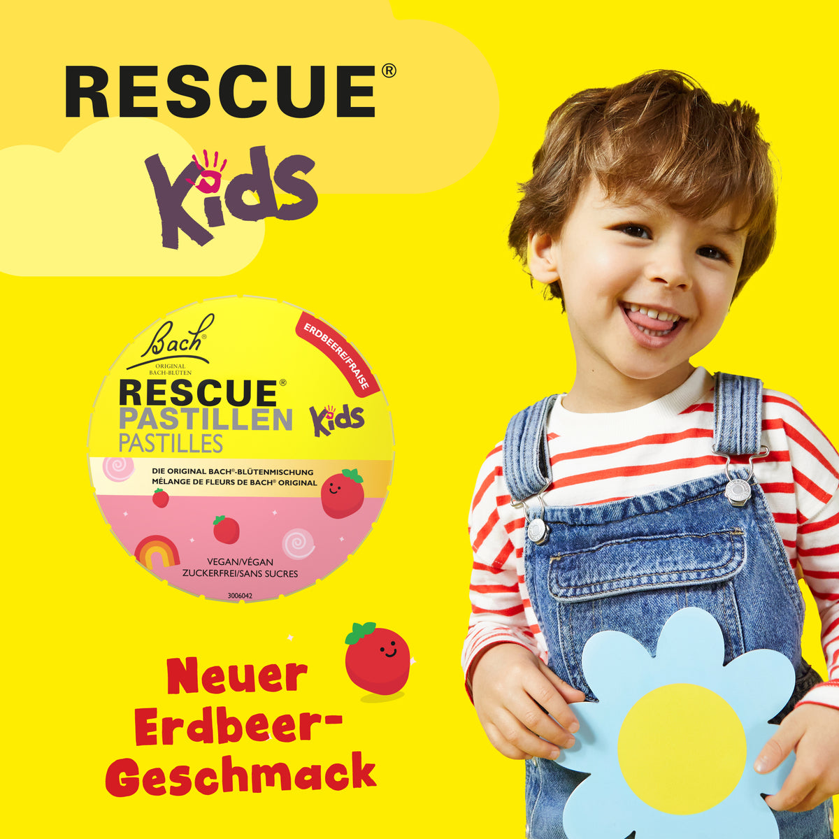 RESCUE® Kids Pastillen Erdbeere, 50 g