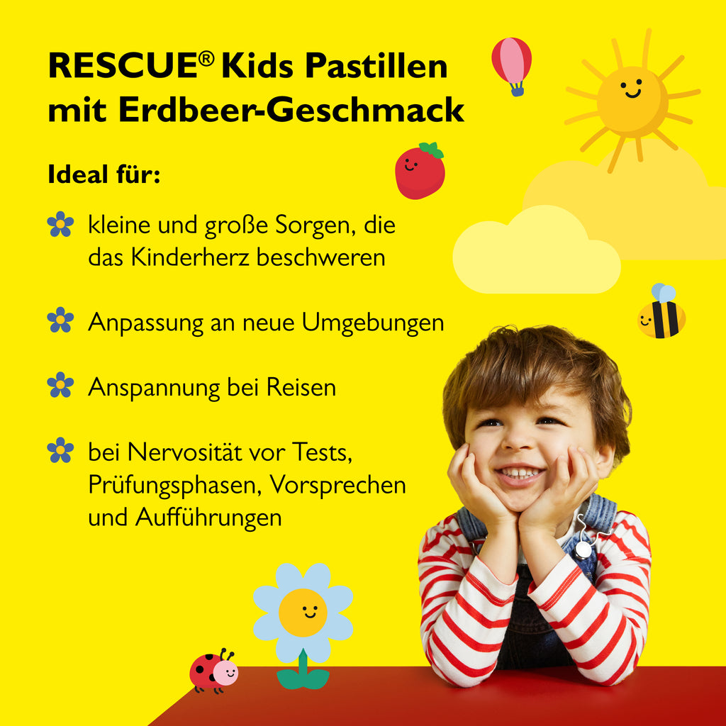 RESCUE® Kids Pastillen Erdbeere, 50 g