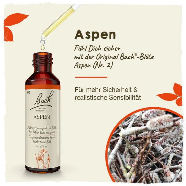 Bach®-Blüte Nr. 2 Aspen (Zitterpappel), 20 ml