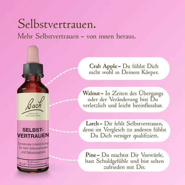 Bach®-Blütenmischung Selbstvertrauen, 20 ml