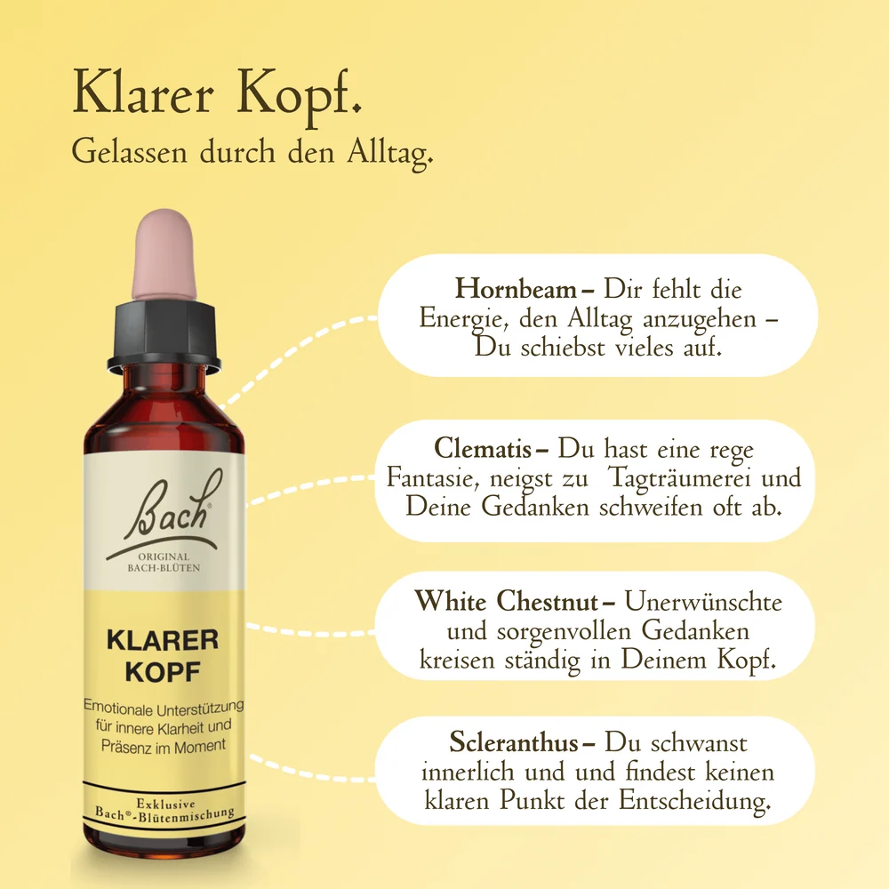 Bach®-Blütenmischung klarer Kopf, 20 ml