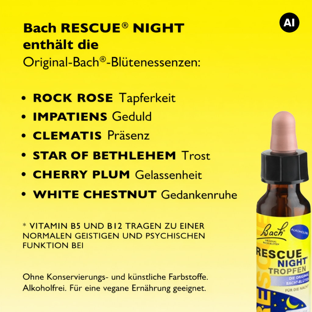 RESCUE® Night Tropfen ohne Alkohol, 10 ml