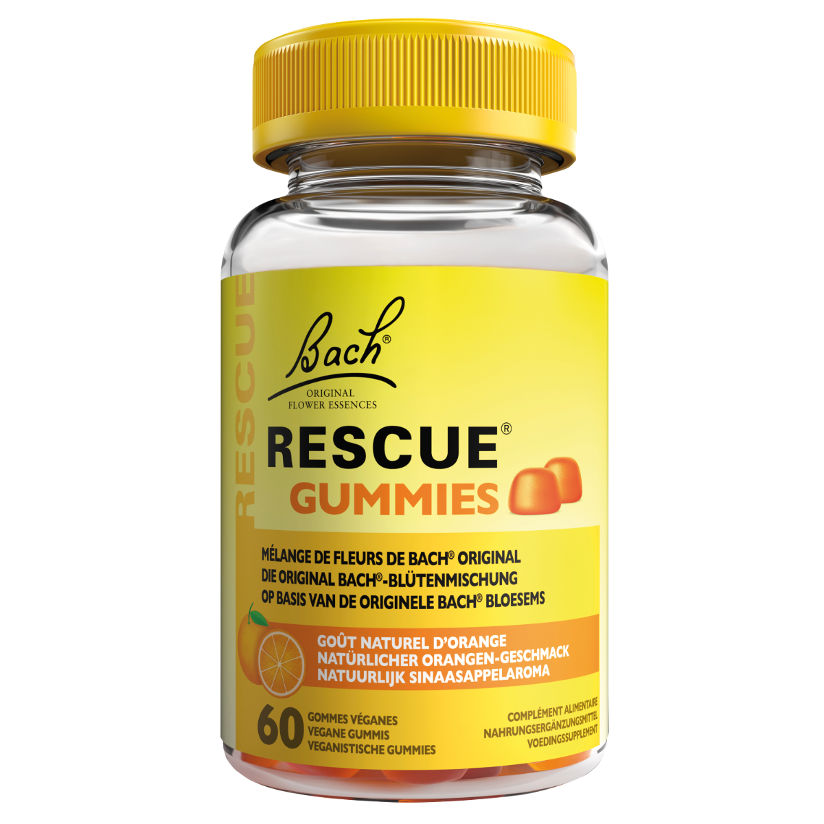 RESCUE® Gummis mit Orangen-Geschmack, 60 Stk.