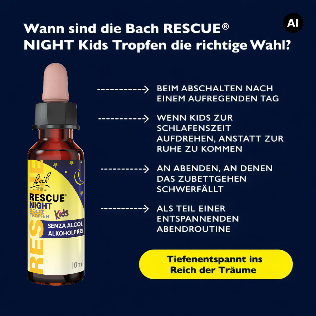 RESCUE® Kids Night Tropfen, 10 ml