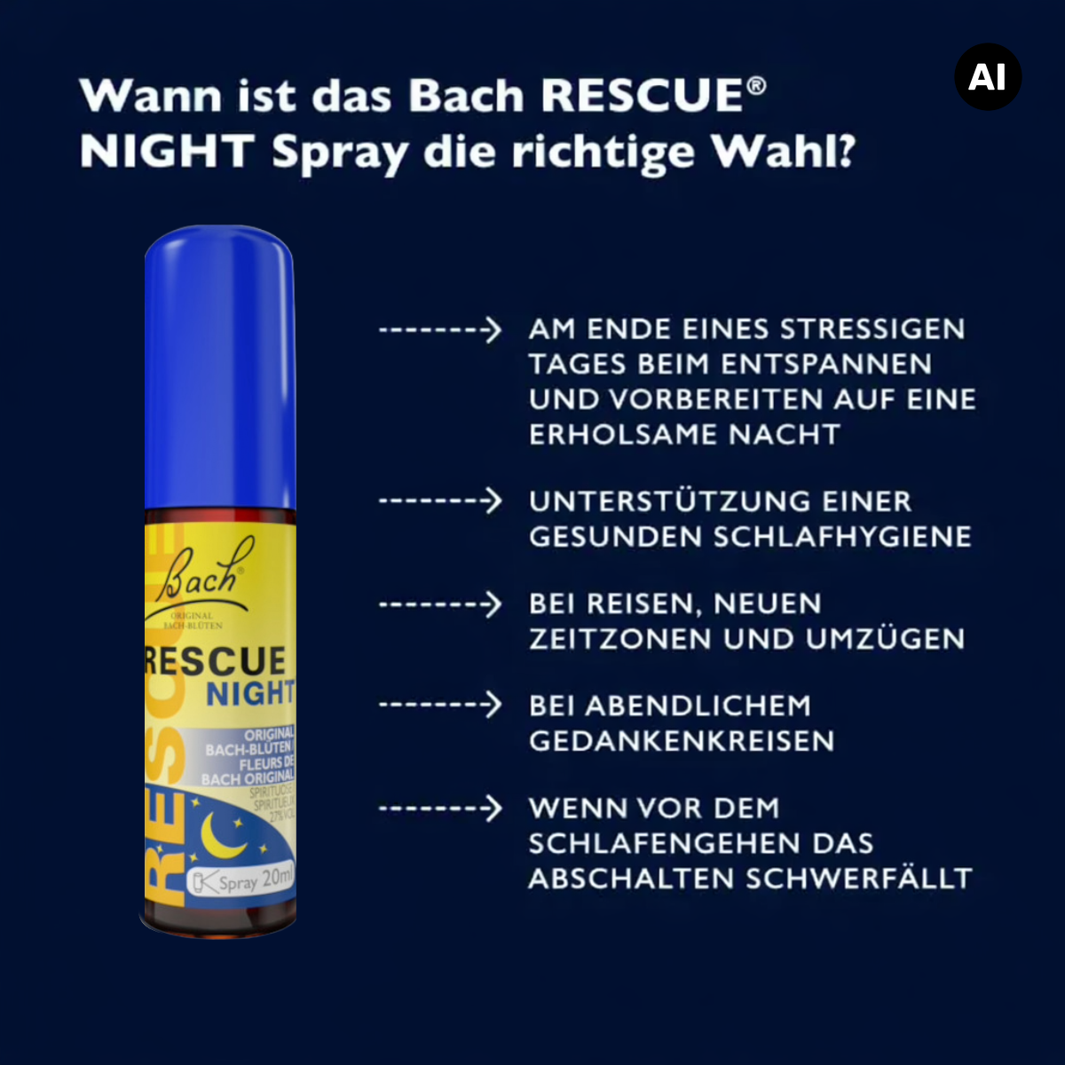 RESCUE® Night Spray, 20 ml