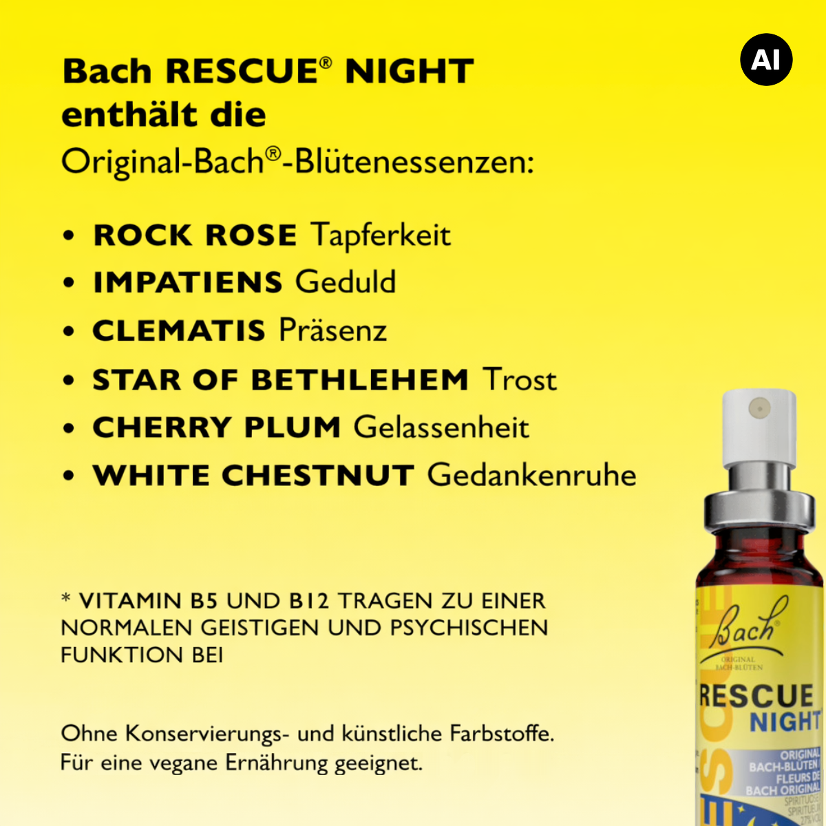 RESCUE® Night Spray, 20 ml