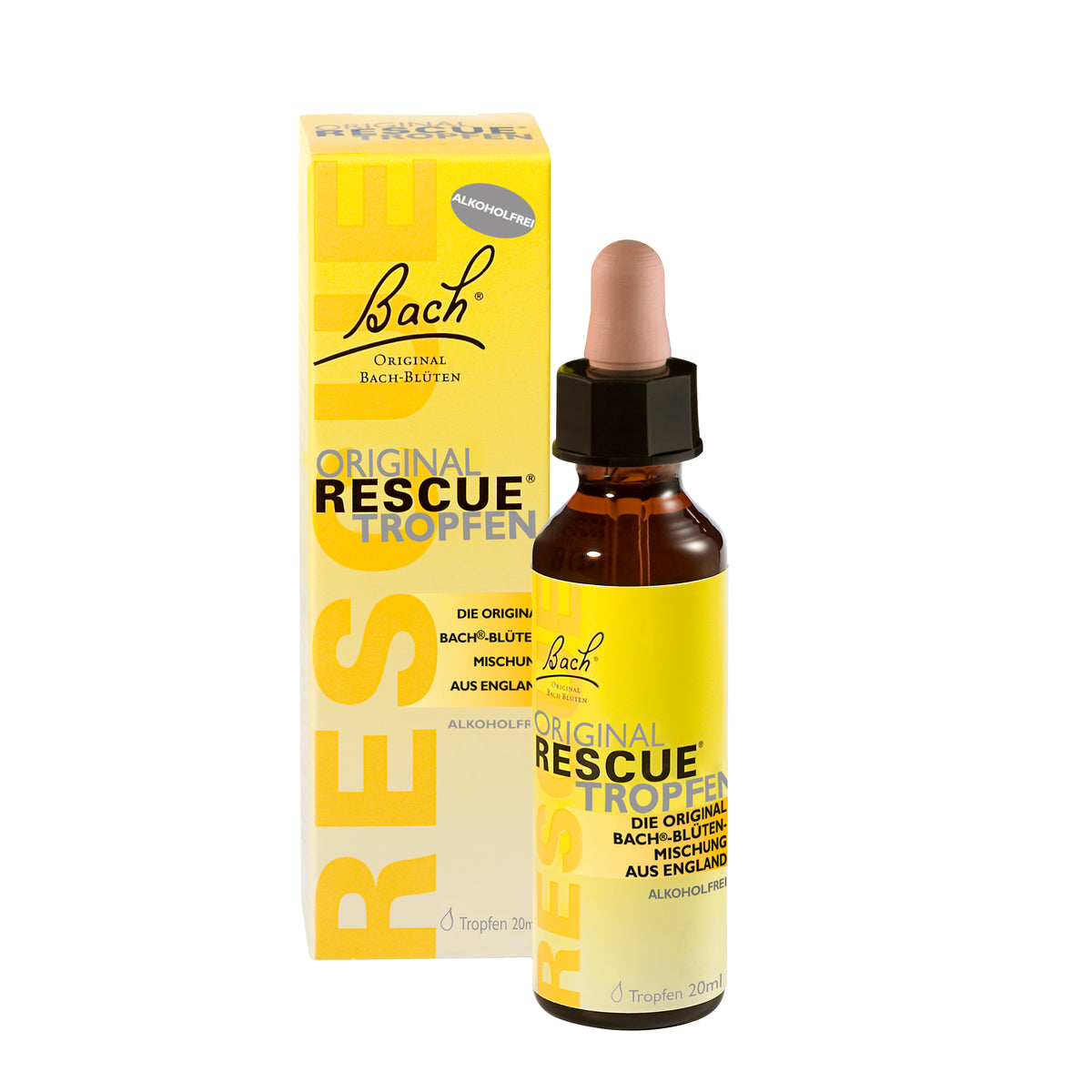 RESCUE® Tropfen ohne Alkohol, 20 ml
